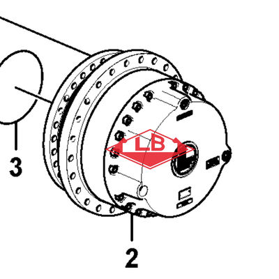 ভলভো EC950 ট্রাভেল গিয়ারবক্স VOE14676646 ফাইনাল ড্রাইভ EC950 VOE14757800