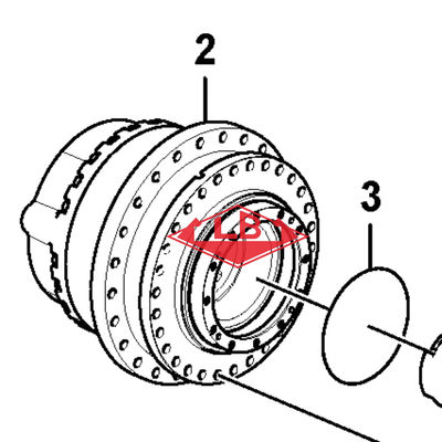 ভলভো EC950 ট্রাভেল গিয়ারবক্স VOE14676646 ফাইনাল ড্রাইভ EC950 VOE14757800